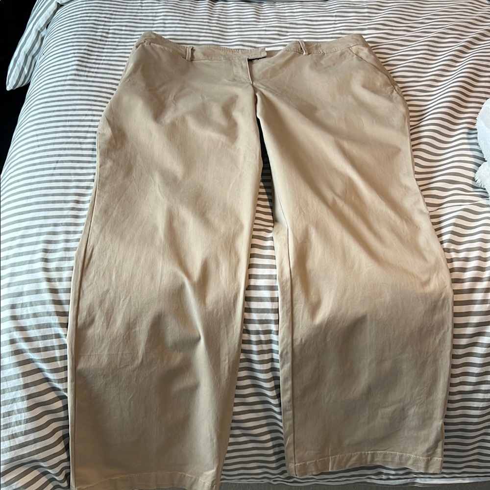 New York & Company Women's Tan Boot Cut Pants
